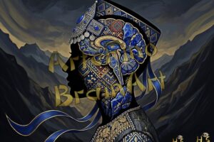 Afghanistan gold and blue 'Zardozi