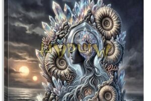 BrainArt-001-Ammonite-shell-integrated-by-HolgerS-BrainArt-Wall-Art