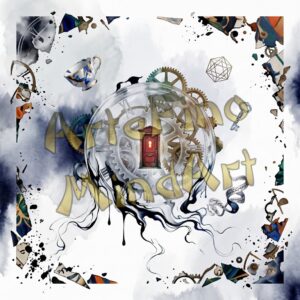 MindArt 3009 Surreal_abstract_door_key_wheels_floating